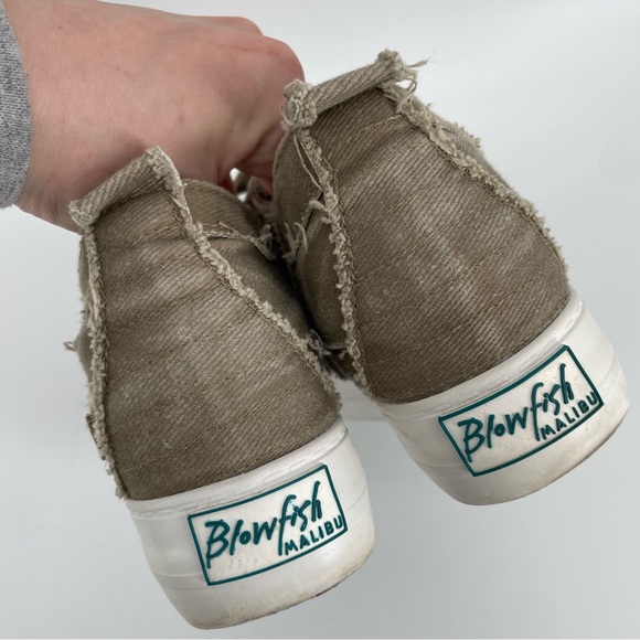 Blowfish Malibu Melondrop Lace-Up Sneaker Taupe Smoked Twill 6 - Picture 5 of 8